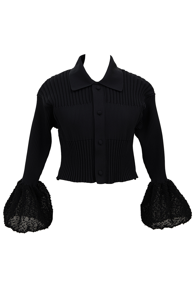 【タグ付き新品未使用】CFCL クロップドカーディガン ブラック フリーサイズ タグ付き新品未使用】CFCL クロップドカーディガン ブラック